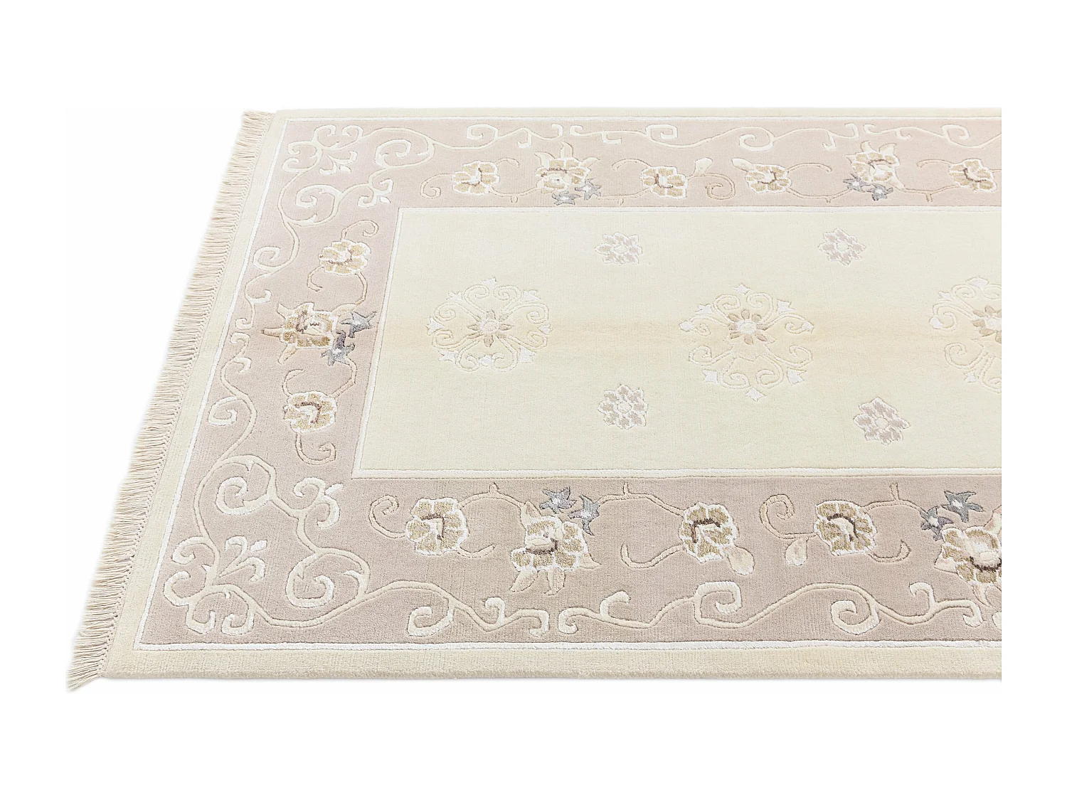 Wollteppich 122x183 Beige Darya