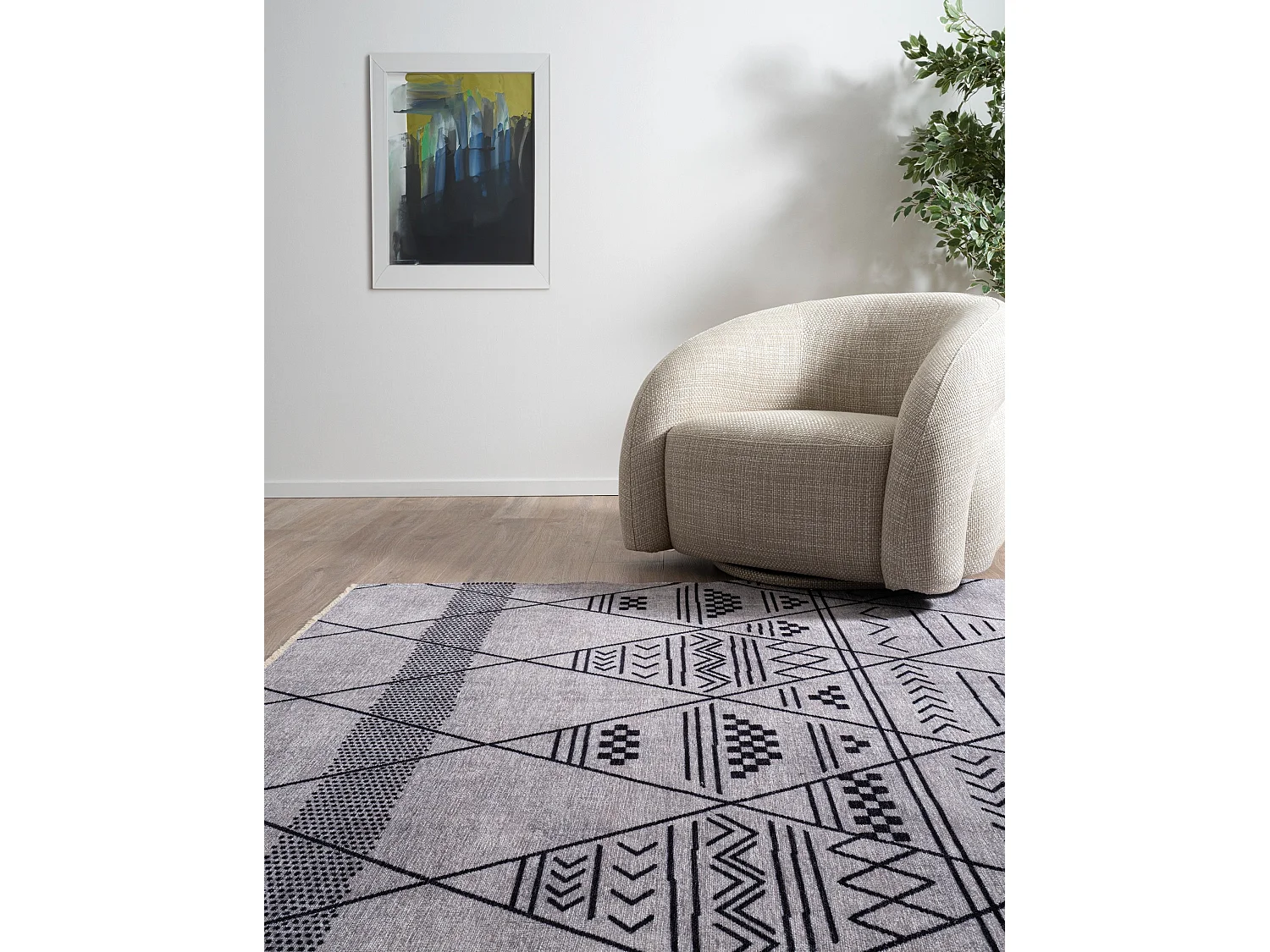 Tappeto 160x245 grigio Kriens Maya