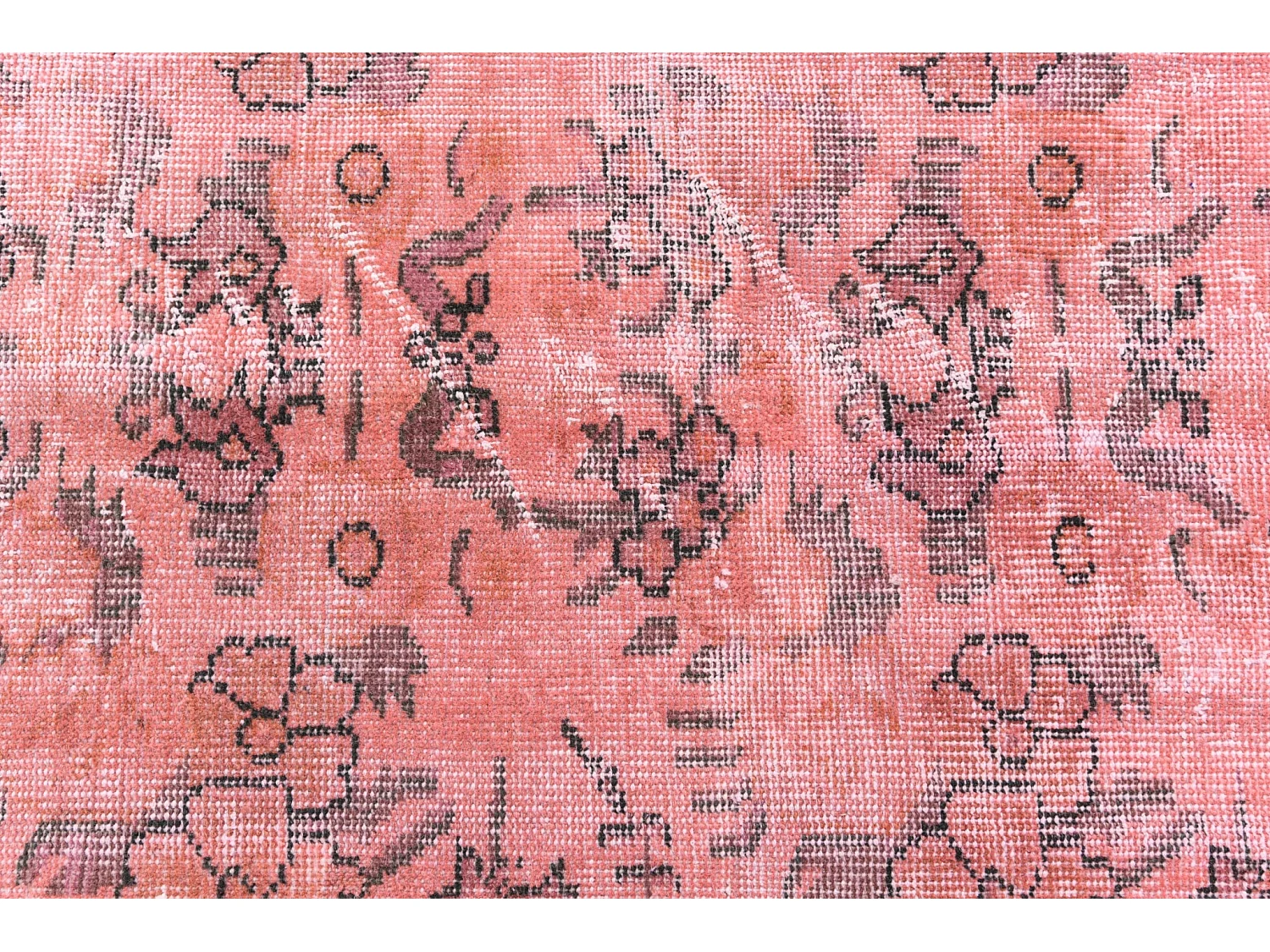 Tapis de laine 147x254 rose Ultra Vintage