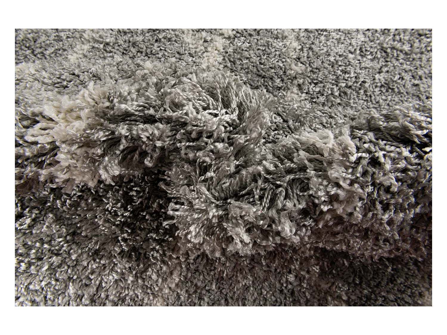 Hoogpolig tapijt 275x185 Grijs Lachen Fence