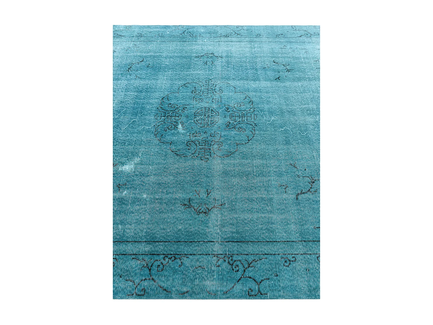 Tapis de laine 203x305 Bleu Ultra Vintage