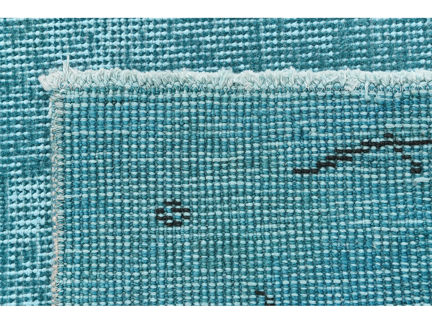 Tapis de laine 203x305 Bleu Ultra Vintage