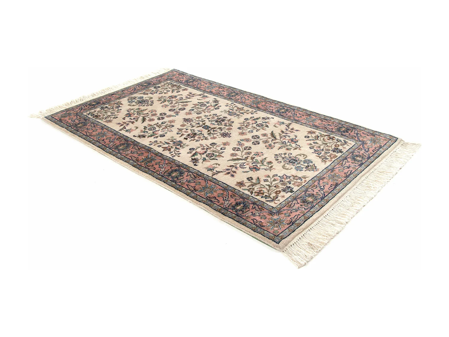 Tapis de laine 91x151 blanc crème Tabriz