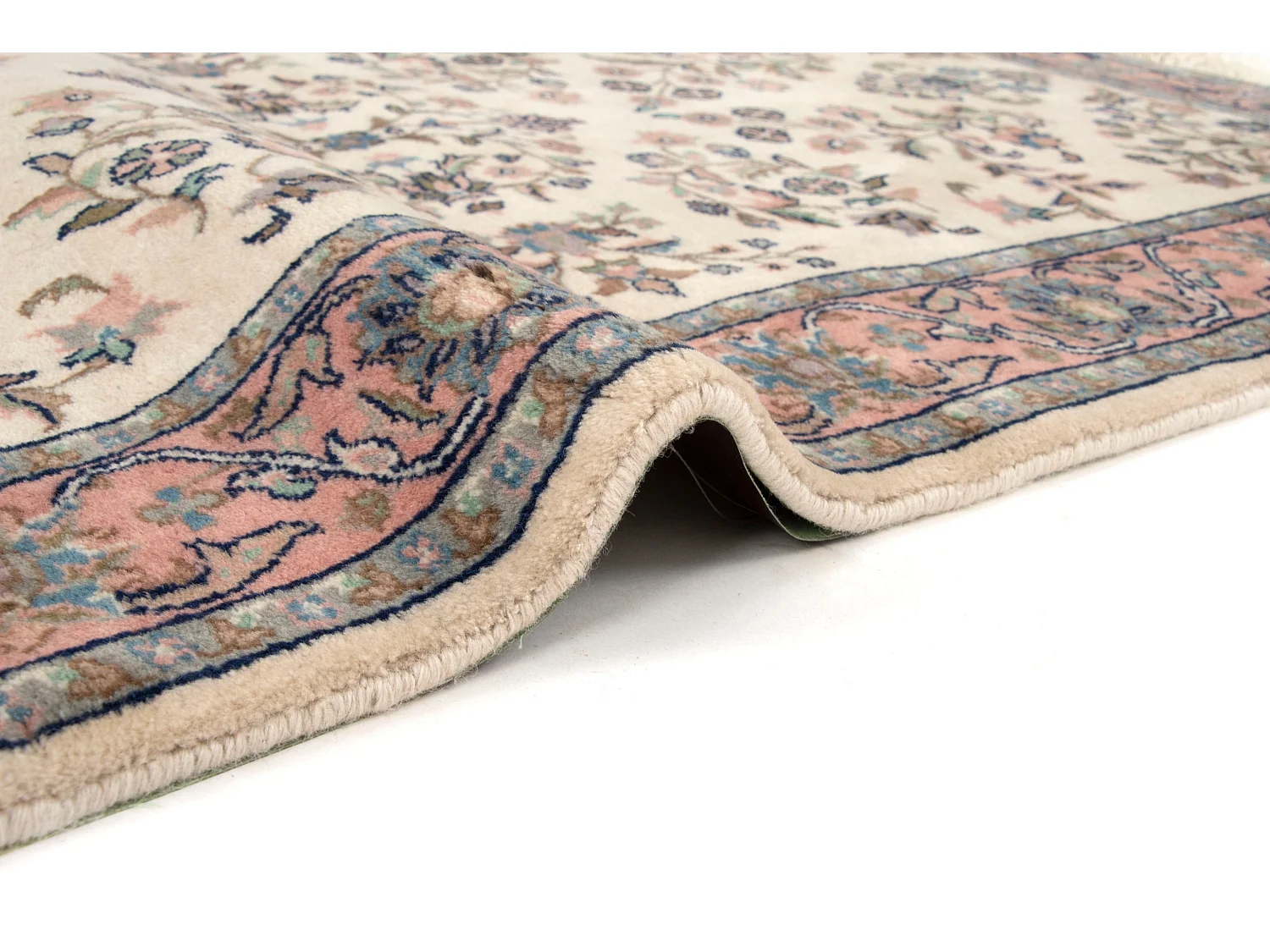 Tapis de laine 91x151 blanc crème Tabriz