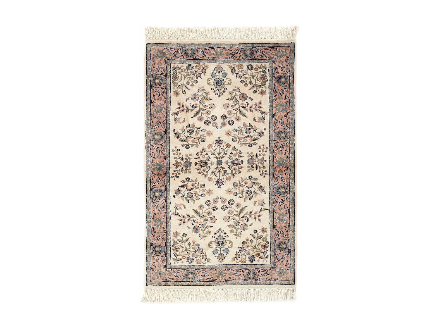 Tapis de laine 91x151 blanc crème Tabriz