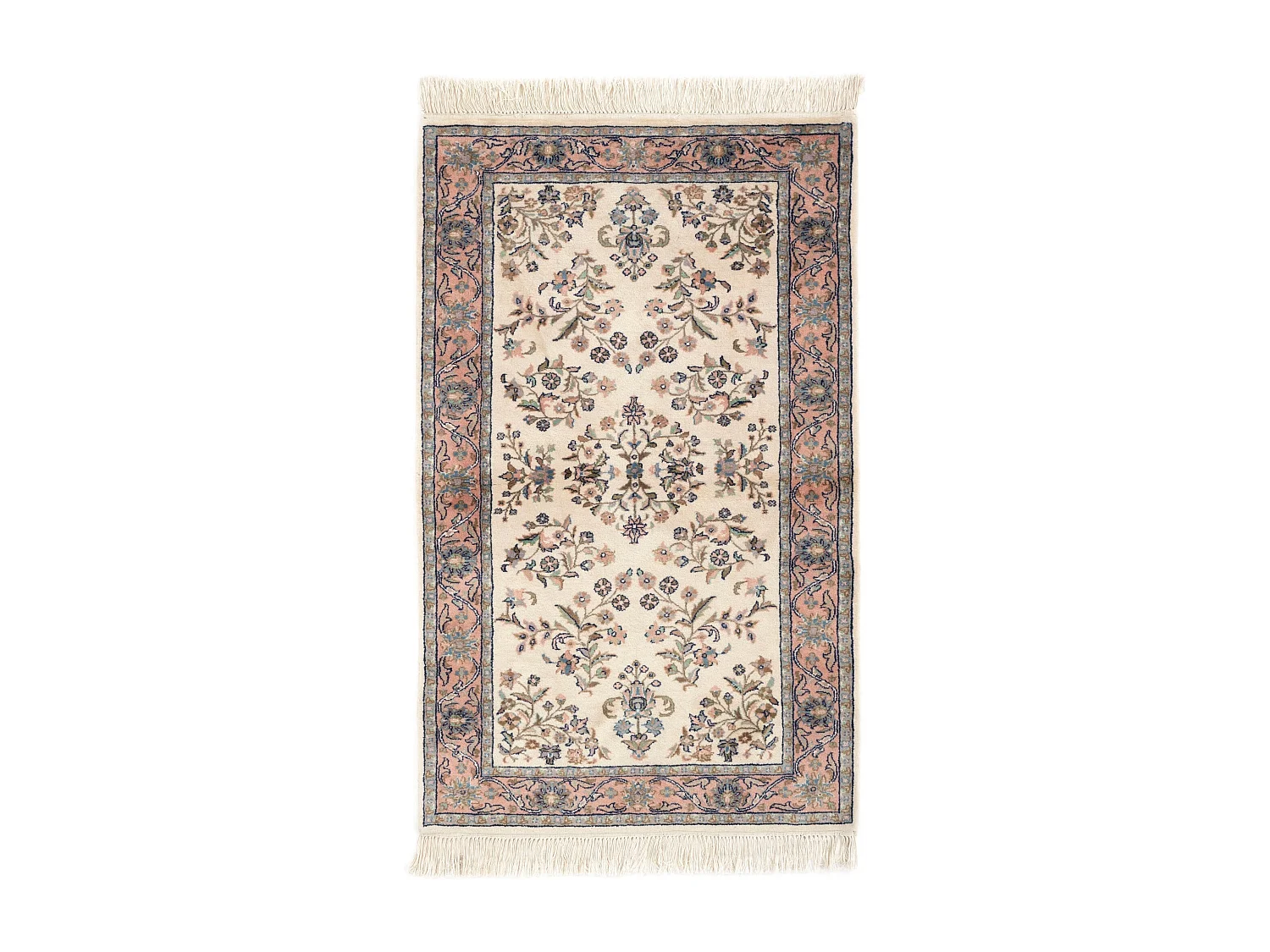 Tapis de laine 91x151 blanc crème Tabriz