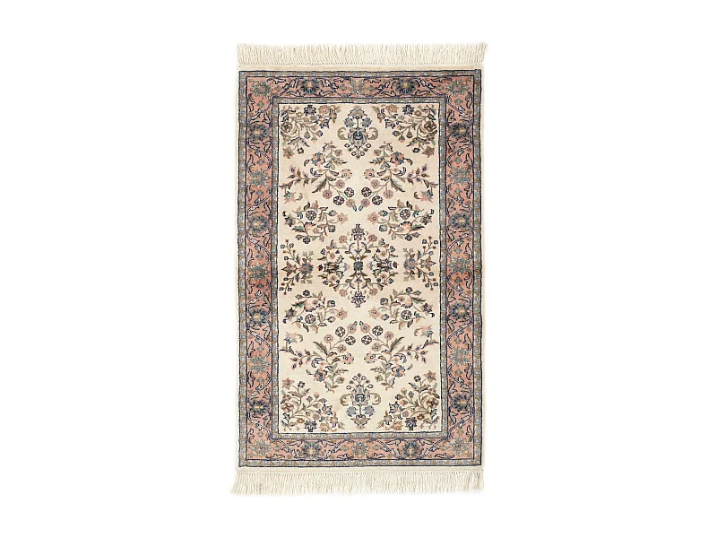 Tapis de laine 91x151 blanc crème Tabriz