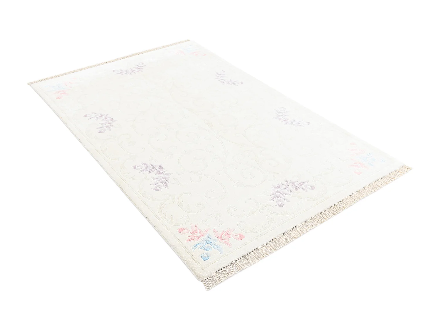Tapis de laine 119x180 beige Darya