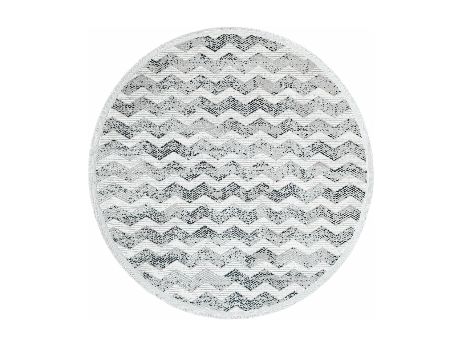 Tapis 125x125 gris Davos Grecian