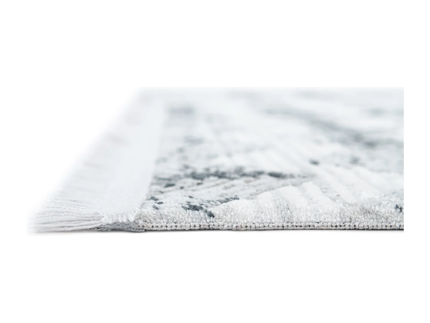 Tapis 125x125 gris Davos Grecian