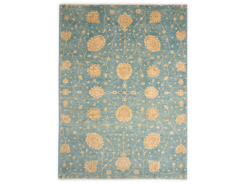 Wollteppich 251x340 Blau Ziegler