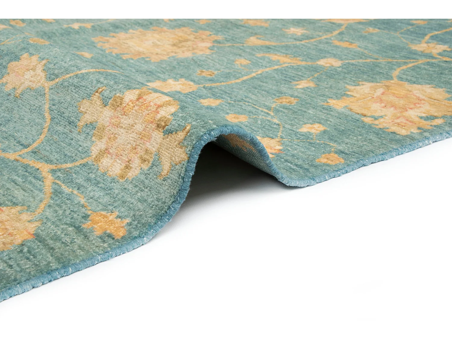 Wollteppich 251x340 Blau Ziegler