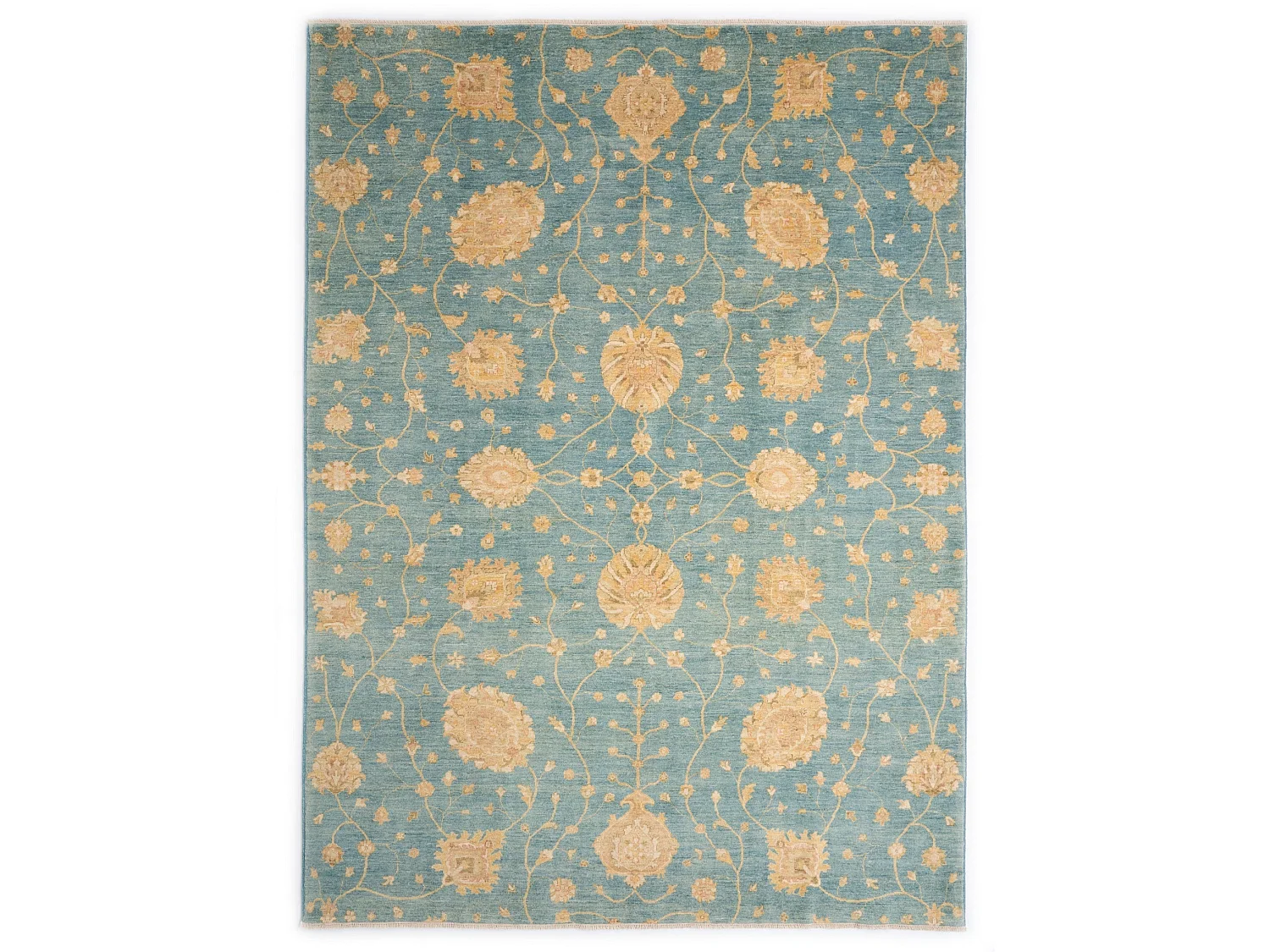 Wollteppich 251x340 Blau Ziegler