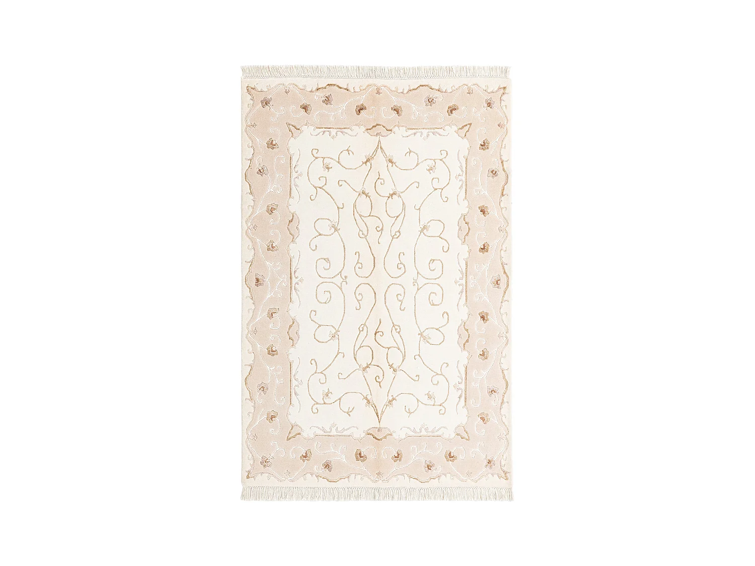Tapis de laine 117x180 beige Darya
