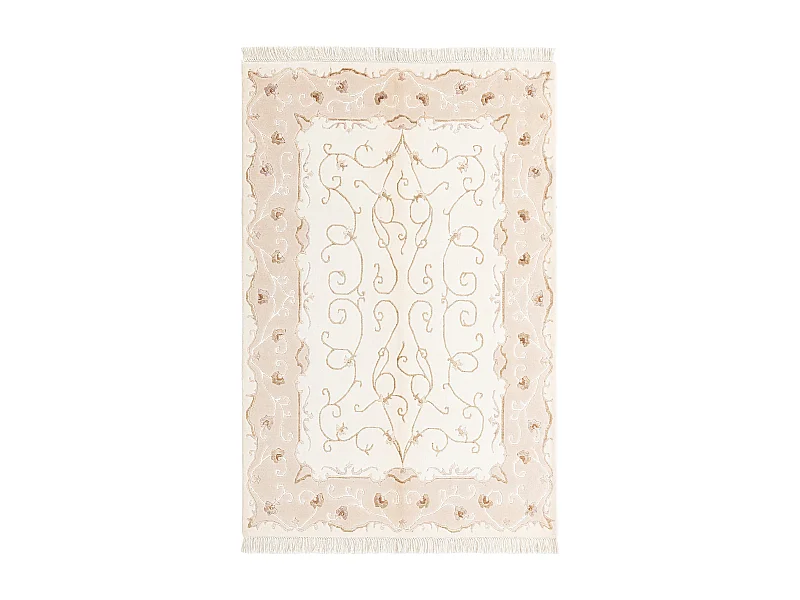 Tapis de laine 117x180 beige Darya