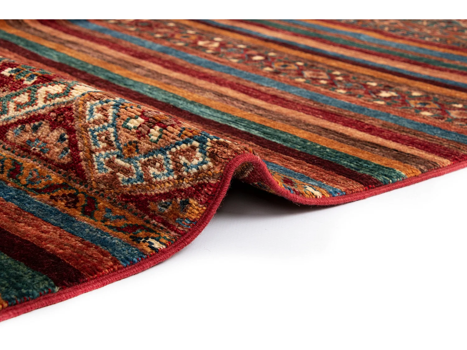 Wollteppich 173x247 Rot Torkman