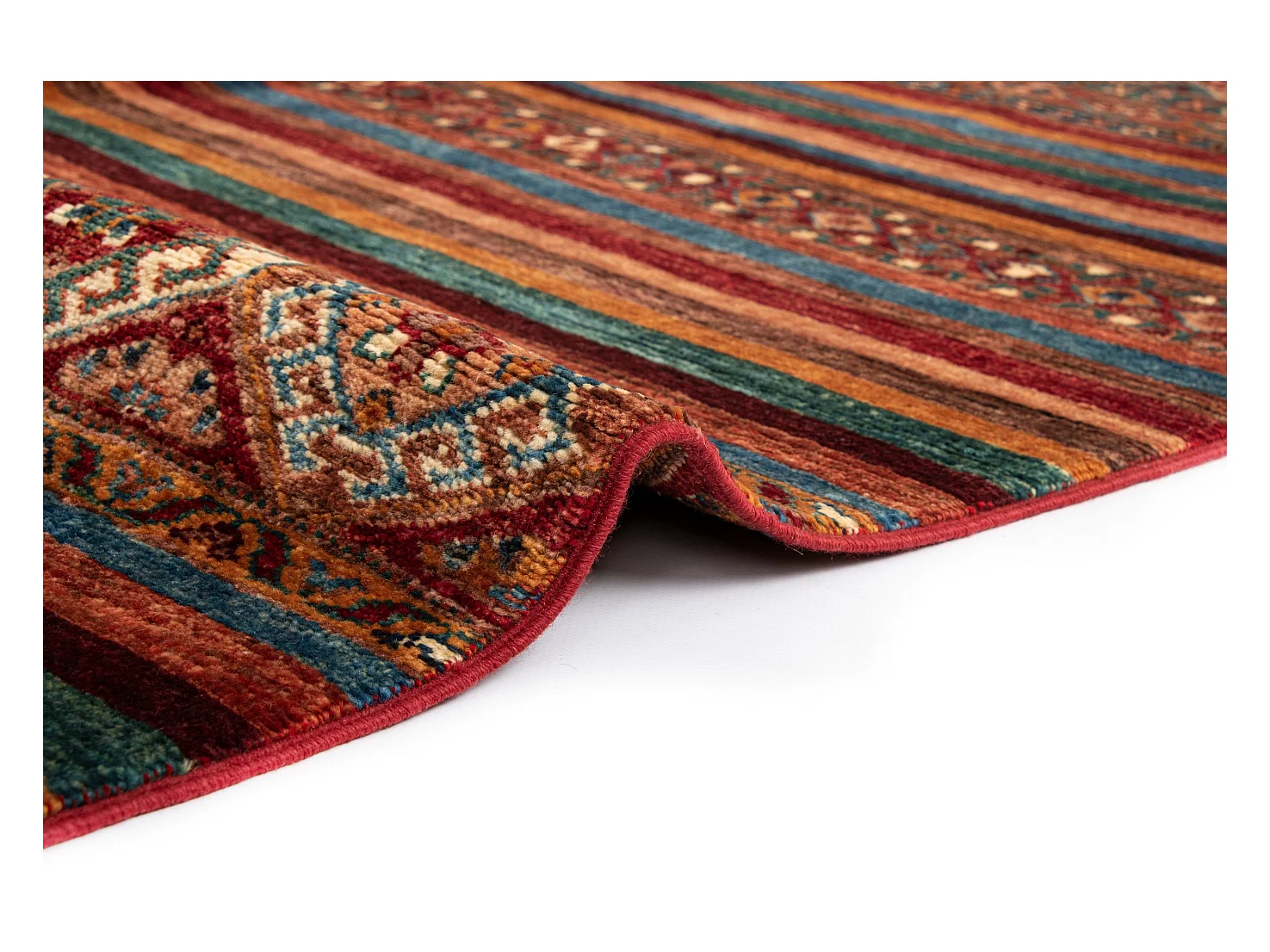 Tapis de laine 173x247 rouge Torkman