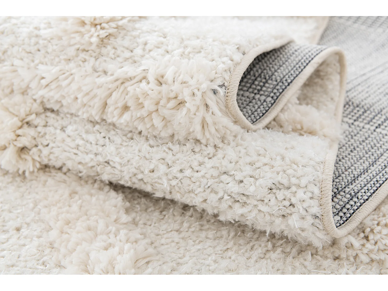 Tapis shaggy 160x245 Blanc Thun Artem