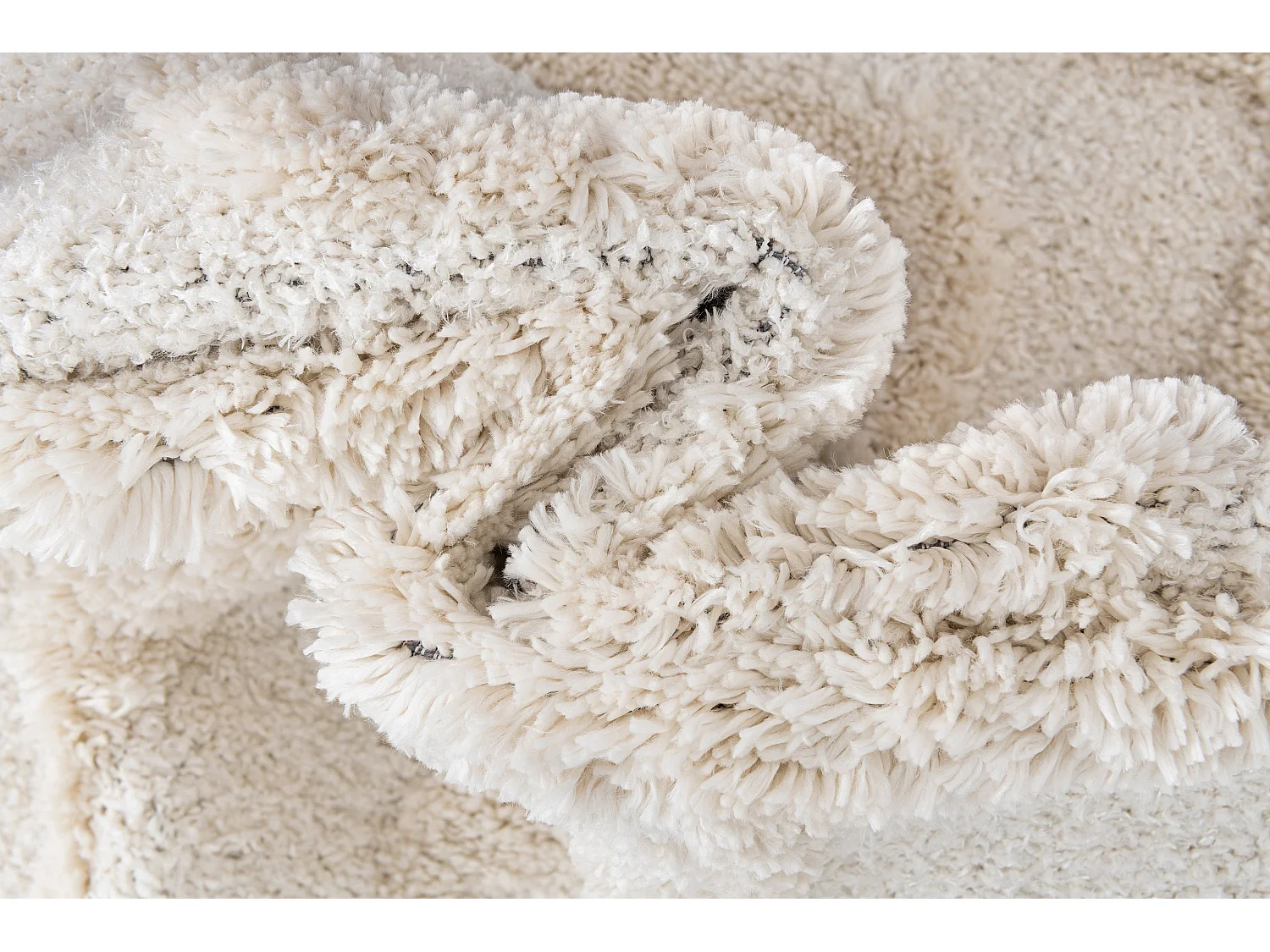 Tapis shaggy 160x245 Blanc Thun Artem