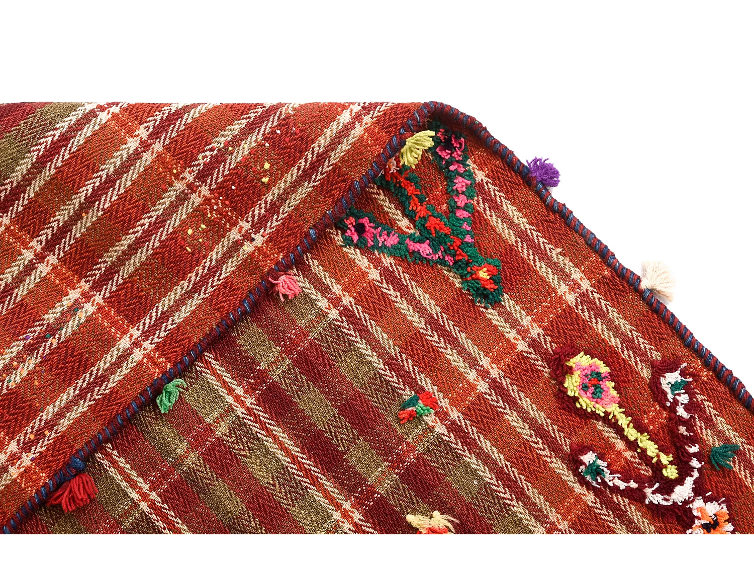 Wollteppich 168x235 Rot Jajim