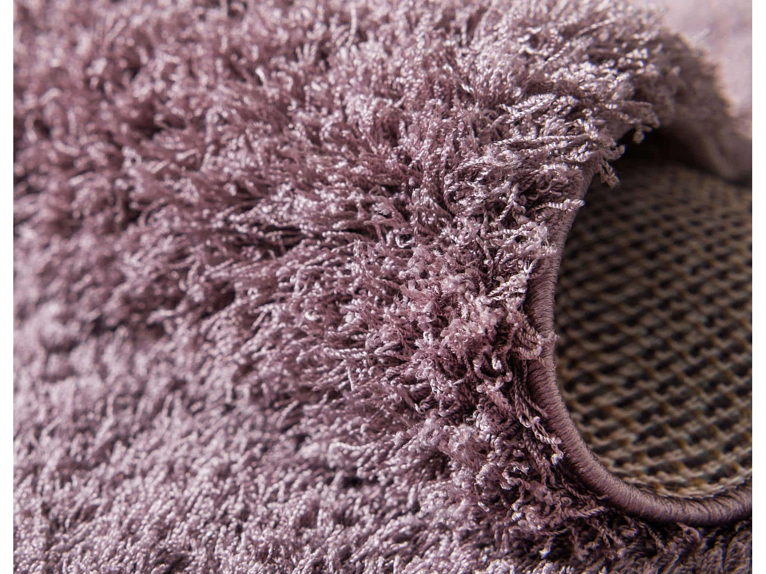 Tapis shaggy 240x240 Violet Luzern