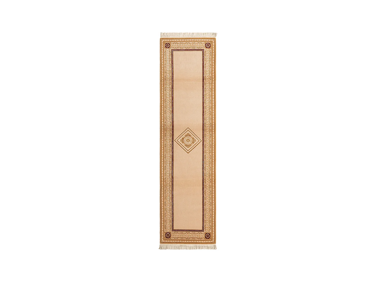 Tapis de couloir en laine 79x297 brun Darya