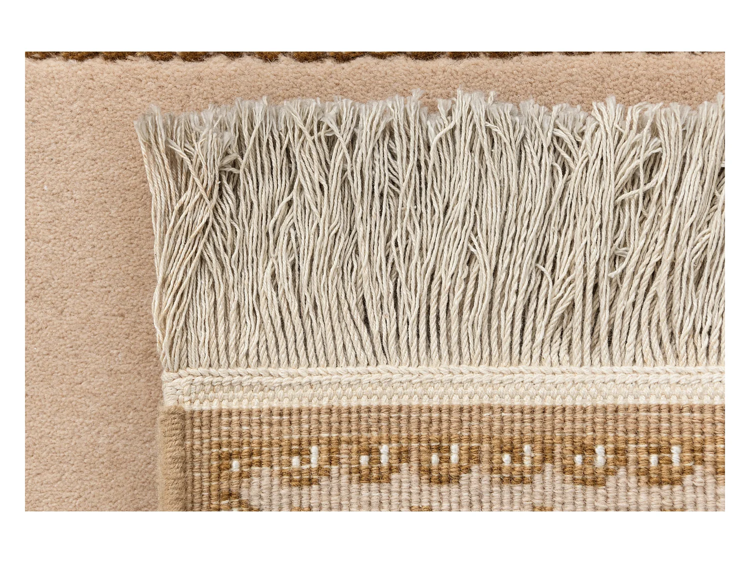 Tapis de couloir en laine 79x297 brun Darya