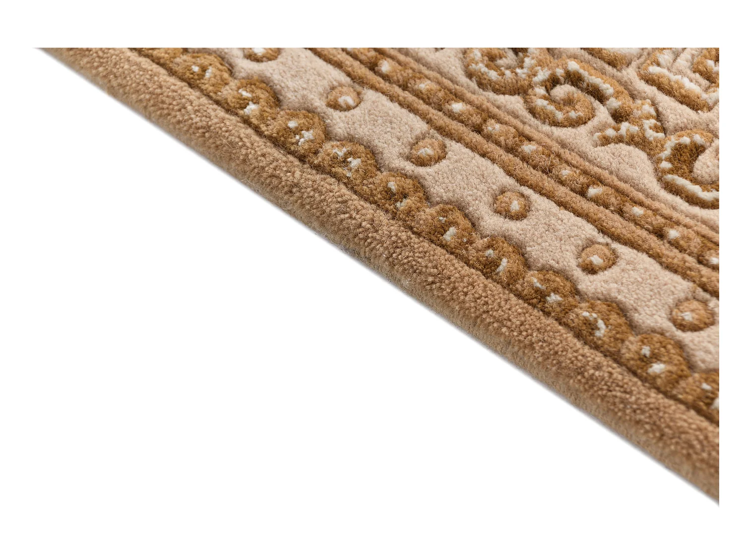 Tapis de couloir en laine 79x297 brun Darya