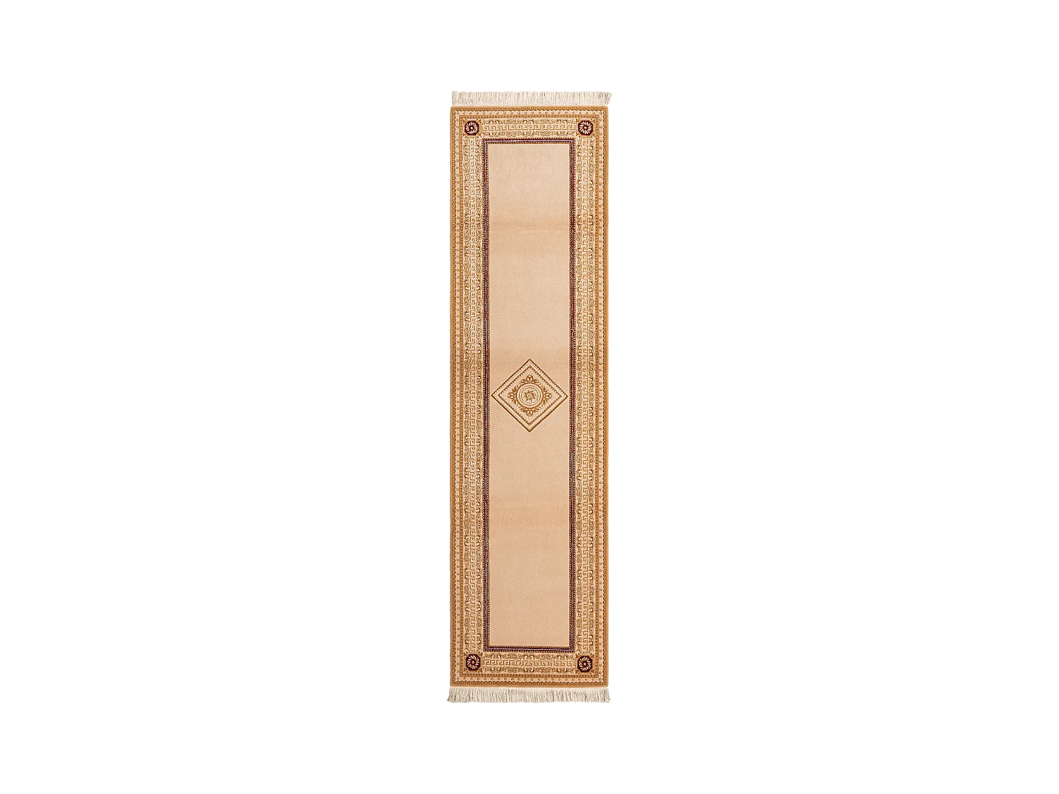 Tapis de couloir en laine 79x297 brun Darya