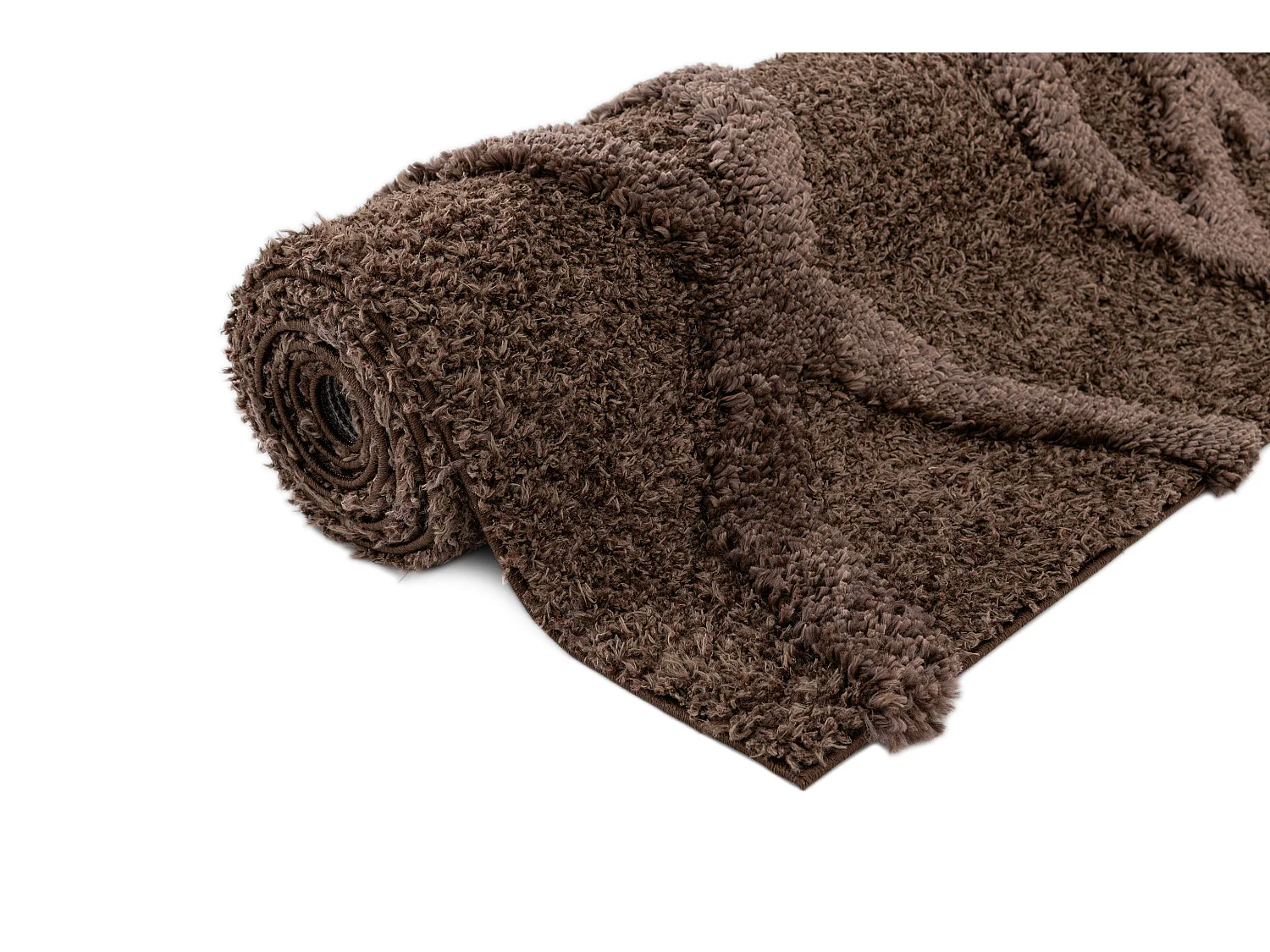 Tapis shaggy 240x305 marron foncé Thun Tribus