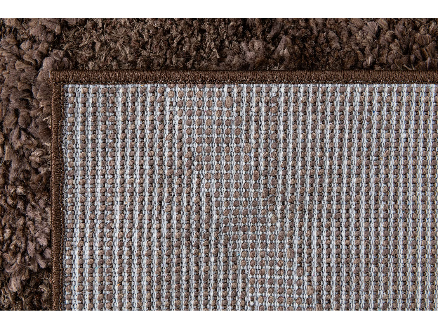 Tapis shaggy 240x305 marron foncé Thun Tribus