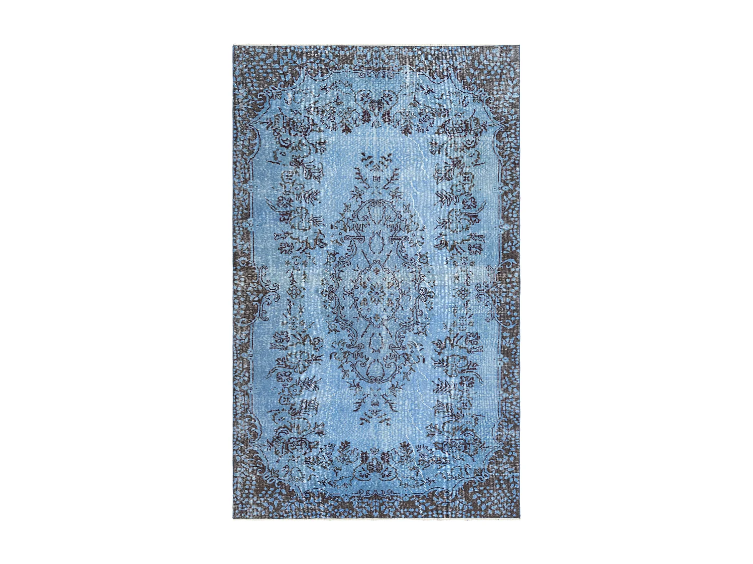 Tapis de laine 165x277 Bleu Ultra Vintage