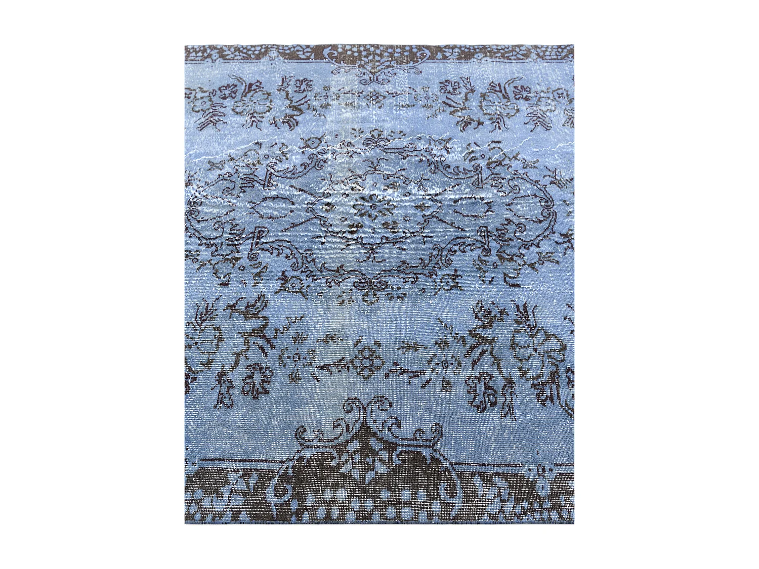 Tapis de laine 165x277 Bleu Ultra Vintage