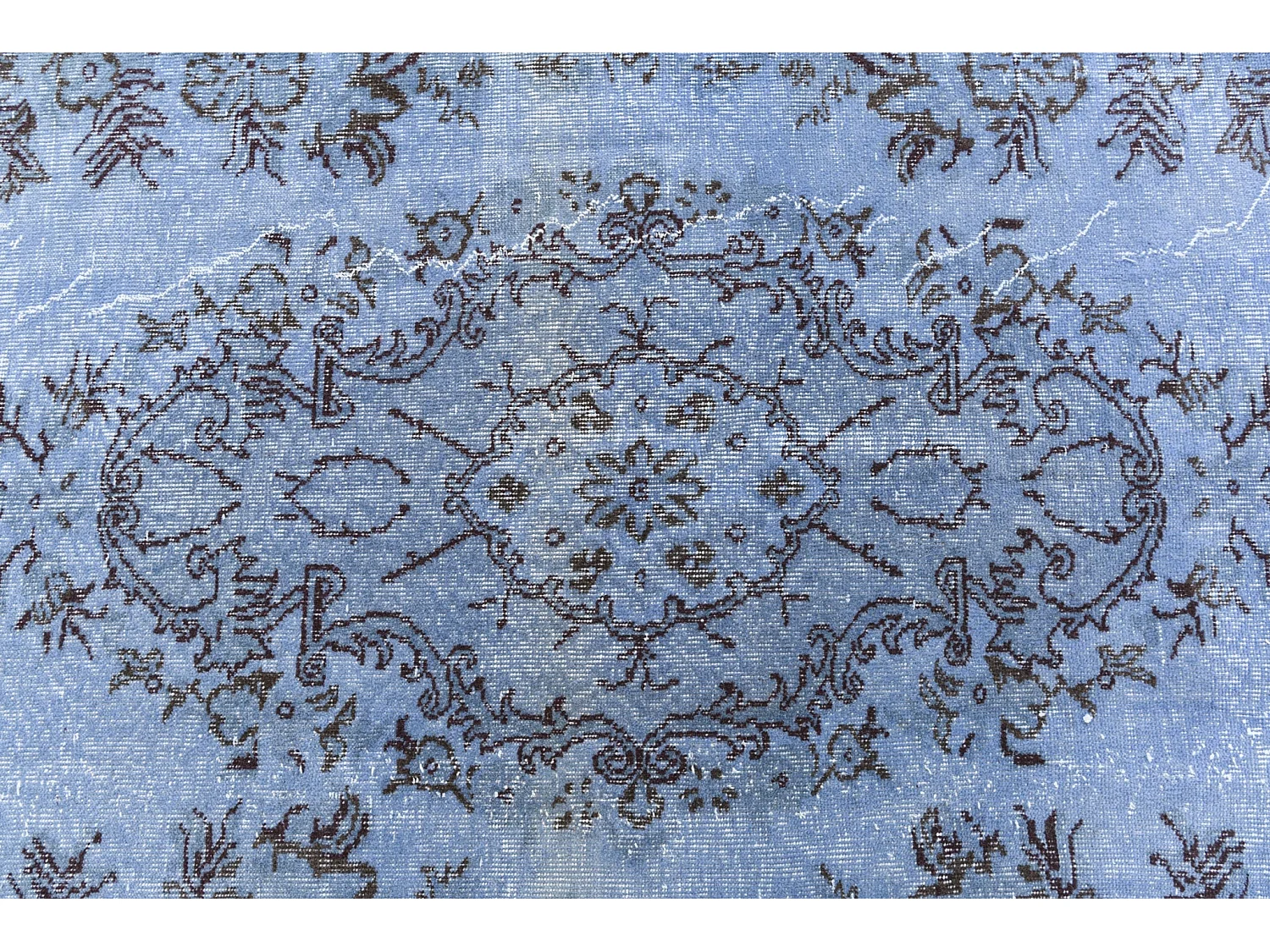 Tapis de laine 165x277 Bleu Ultra Vintage