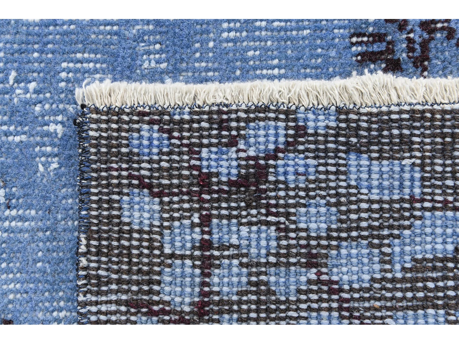 Tapis de laine 165x277 Bleu Ultra Vintage