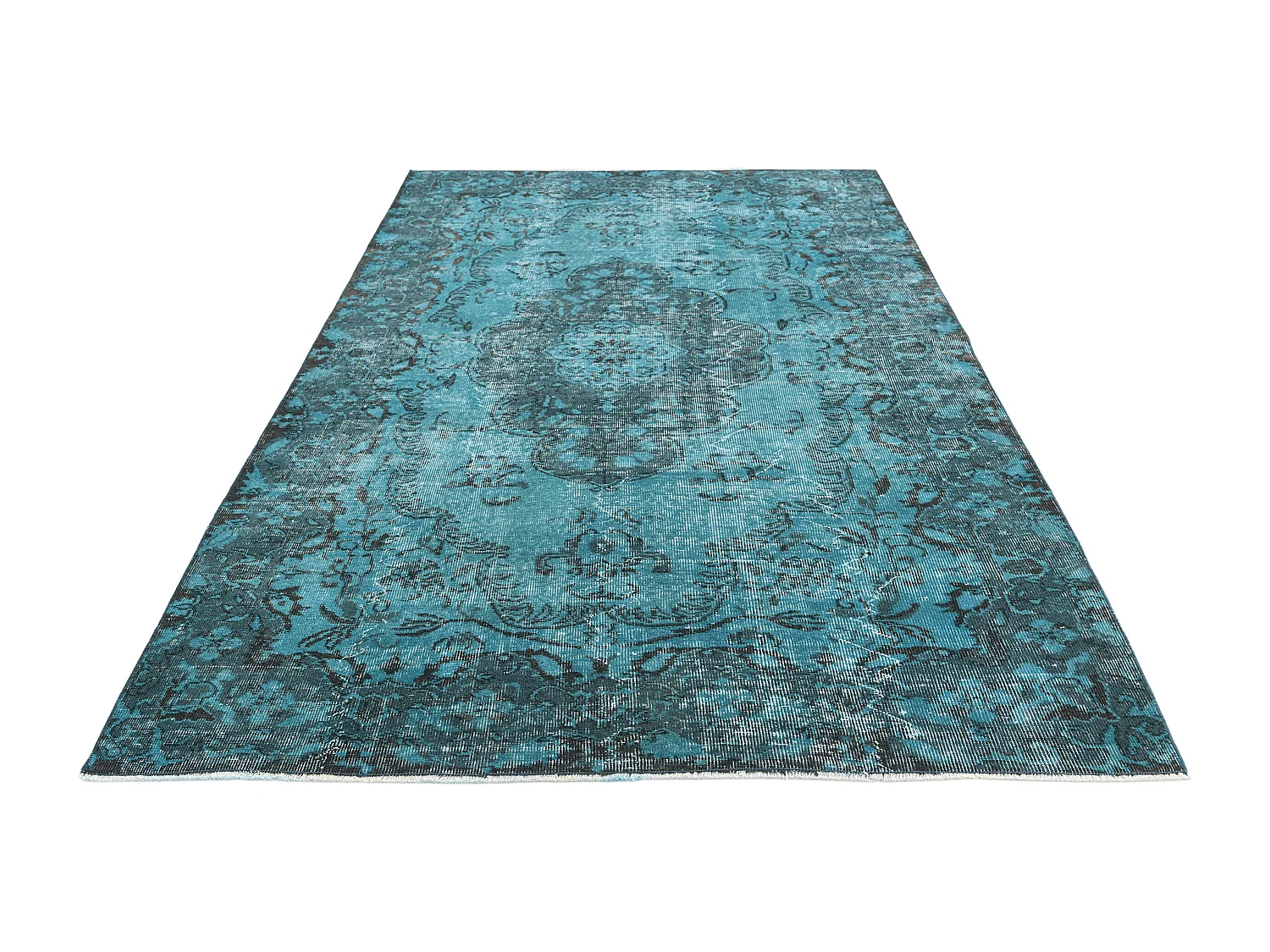 Tapis de laine 168x272 Bleu Ultra Vintage