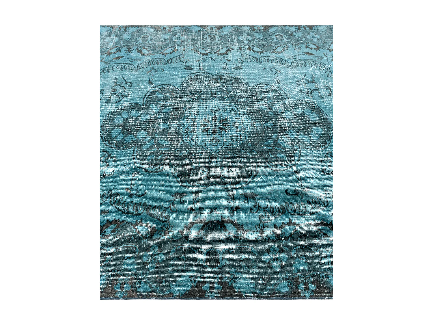 Tapis de laine 168x272 Bleu Ultra Vintage