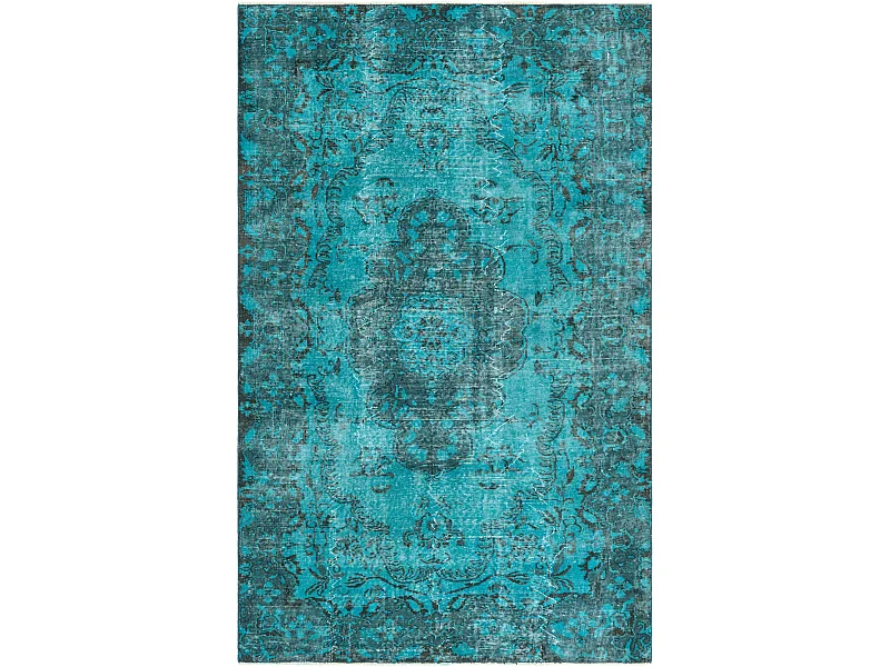 Tapis de laine 168x272 Bleu Ultra Vintage