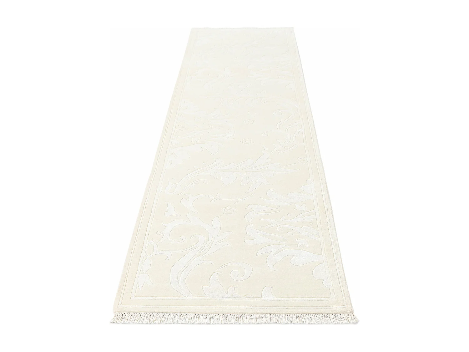 Tapis de couloir en laine 81x292 beige Darya