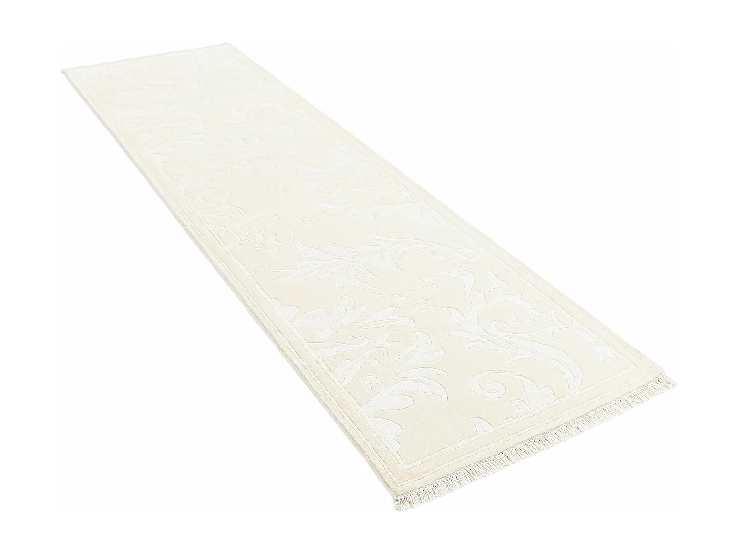 Tapis de couloir en laine 81x292 beige Darya