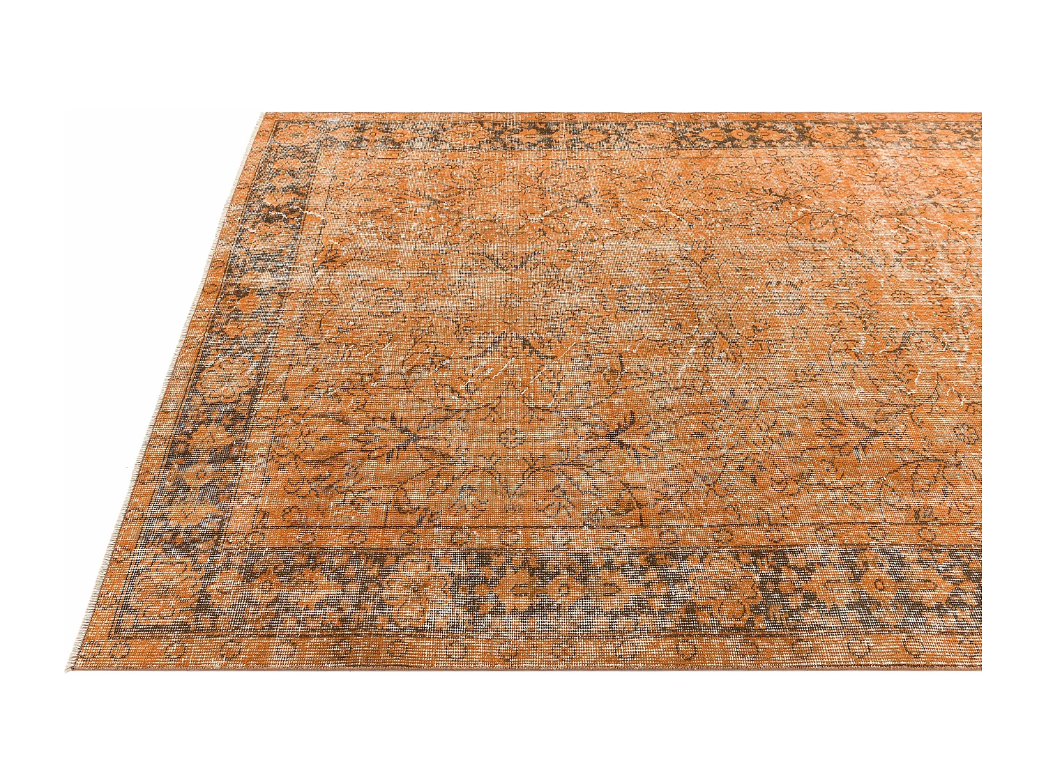 Tappeto in lana 163x269 arancia Ultra Vintage