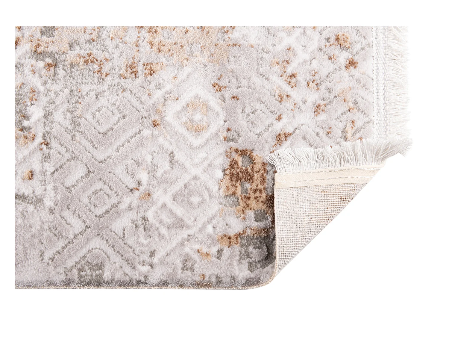 Teppich 160x160 Beige Davos Fusion