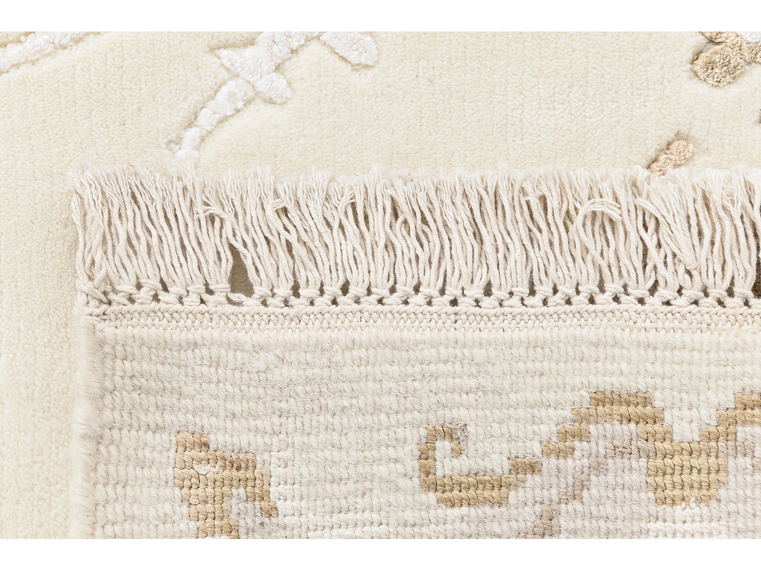 Tapis de laine 124x185 beige Darya