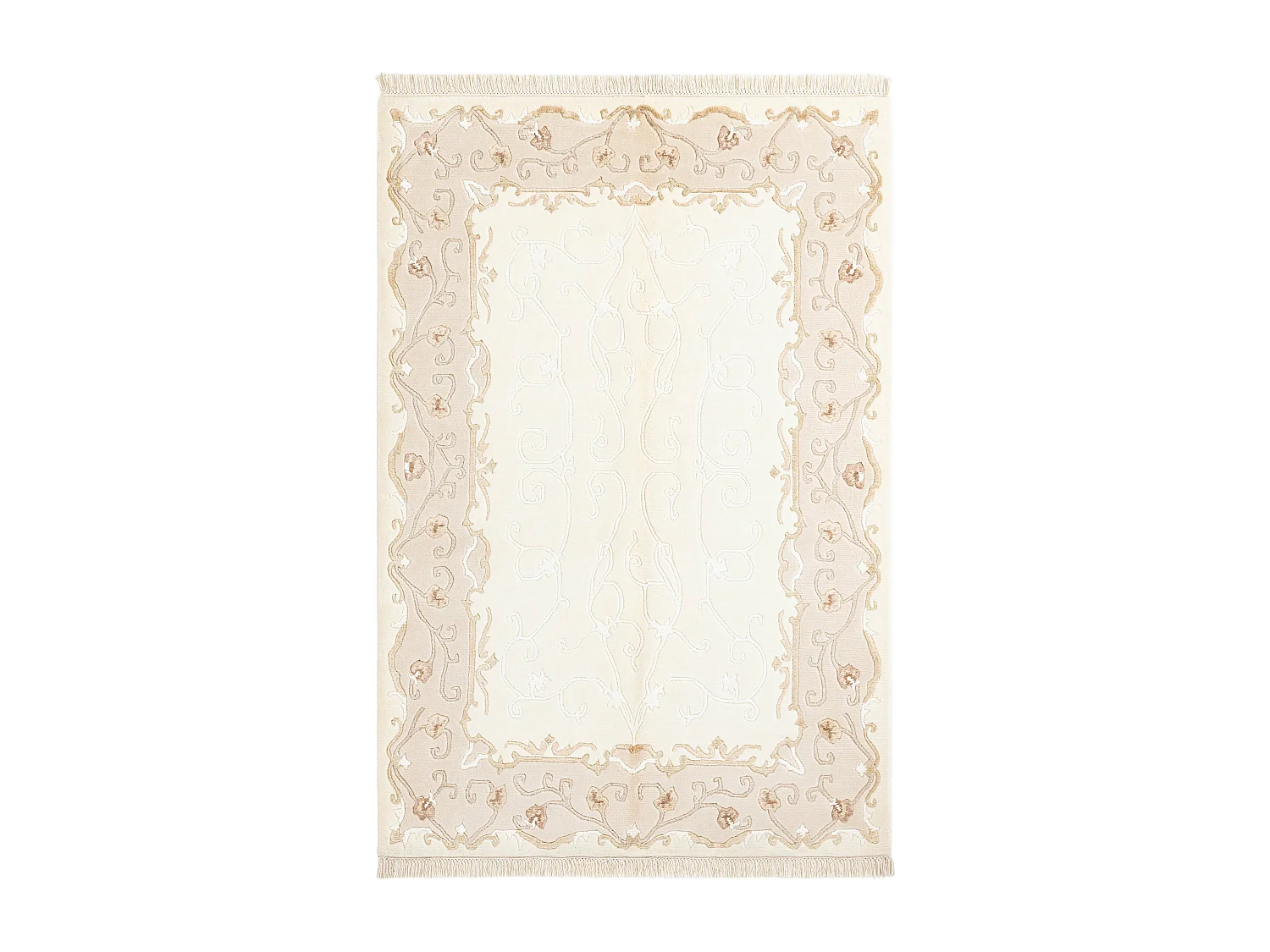 Tapis de laine 124x185 beige Darya