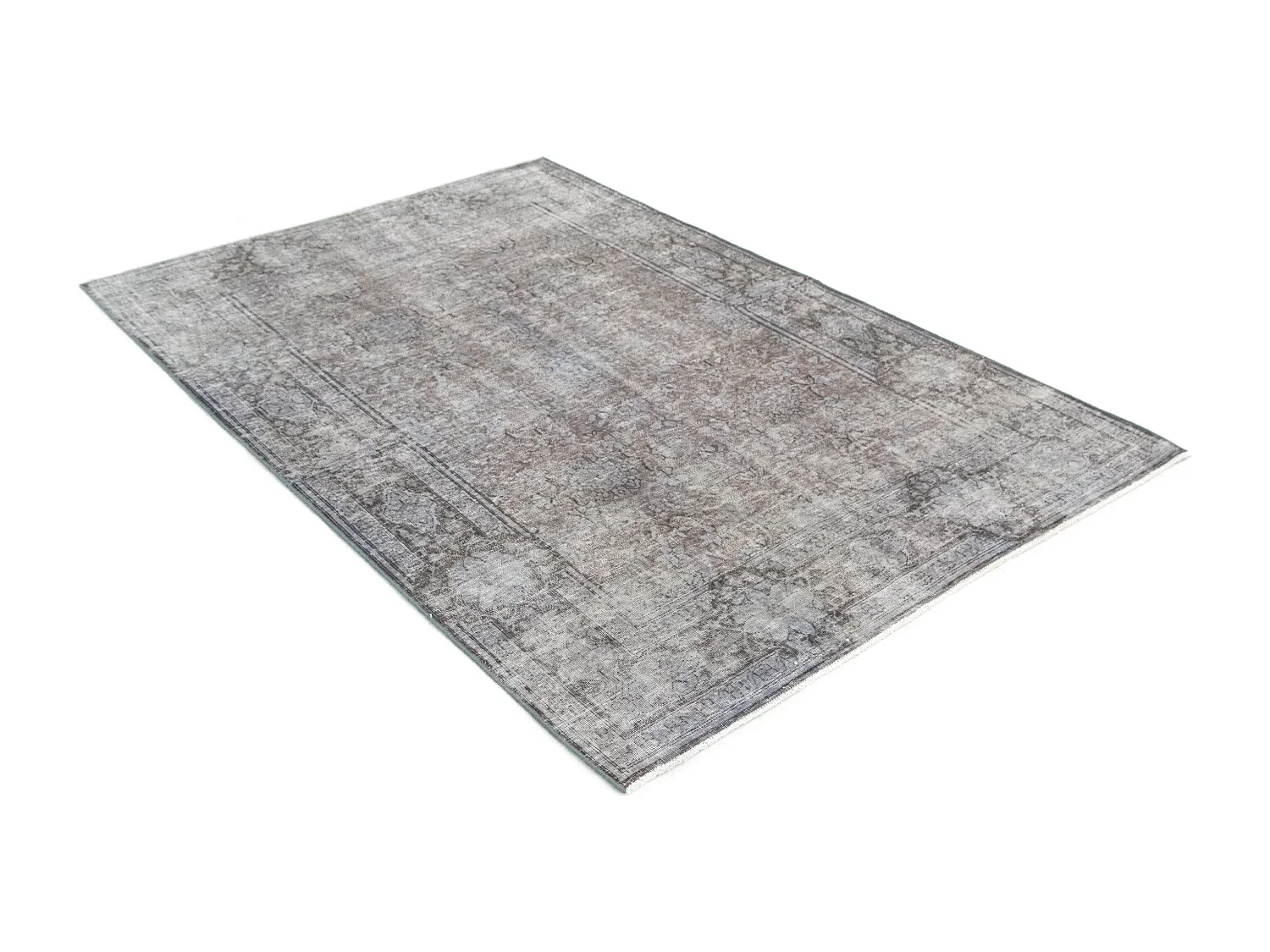 Tapis de laine 149x225 Bleu Vintage Royal