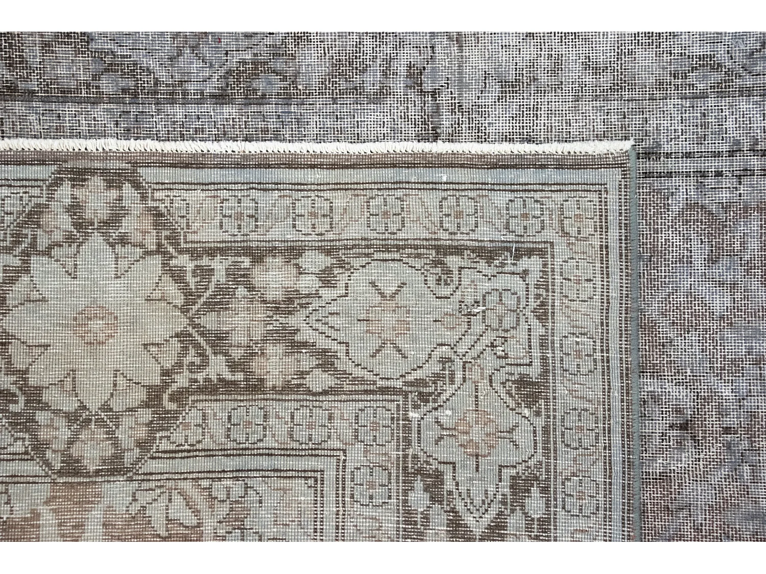 Tapis de laine 149x225 Bleu Vintage Royal