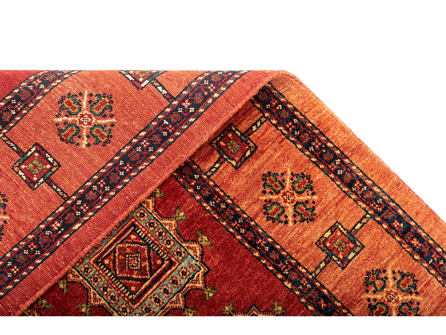 Wollteppich 112x169 Orange Kashkuli