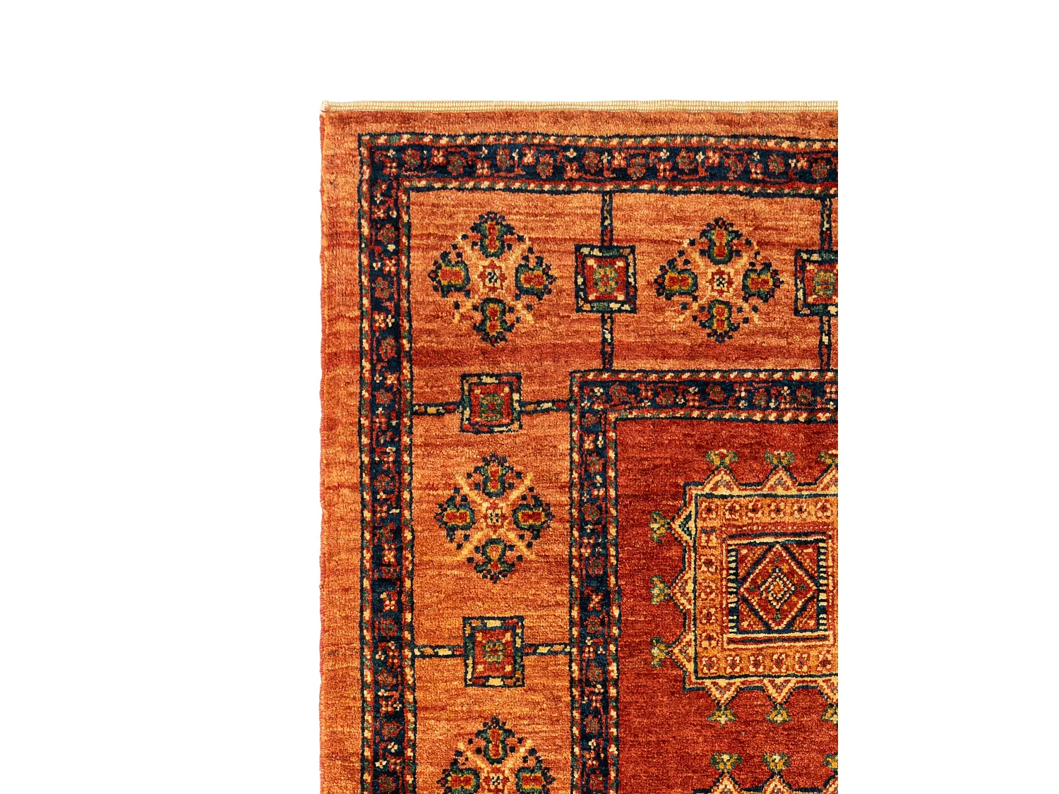 Wollteppich 112x169 Orange Kashkuli