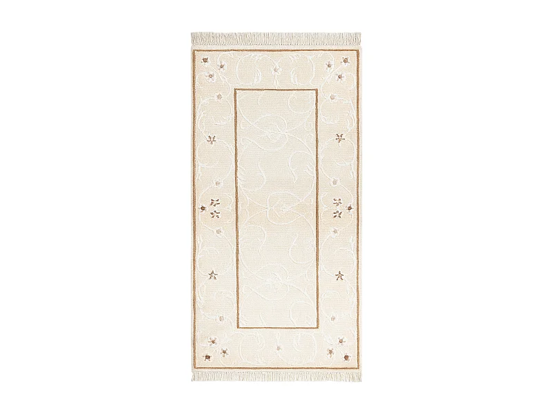 Tapis de laine 79x152 beige Darya