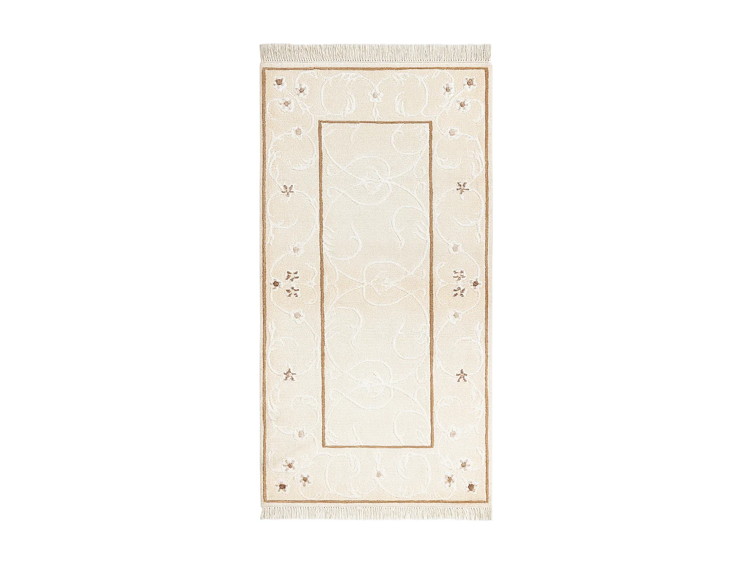 Tapis de laine 79x152 beige Darya